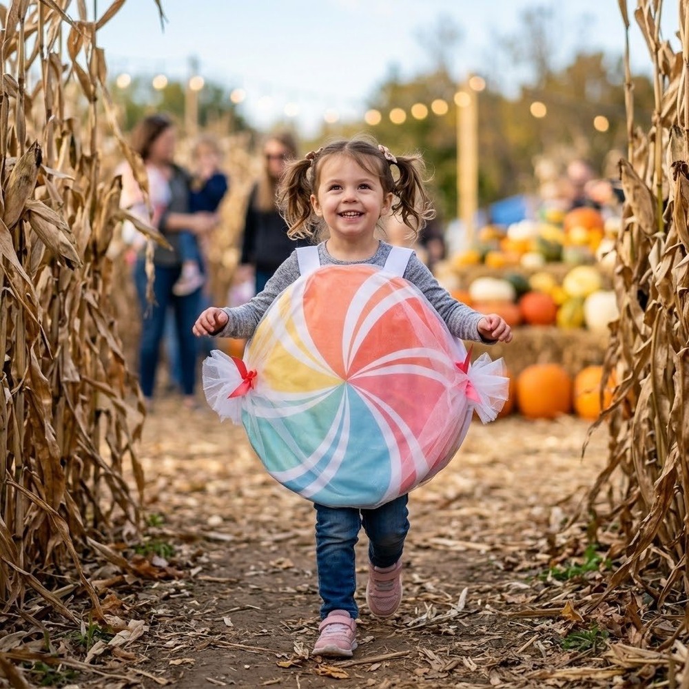 Target Kids Candy Halloween Costume Swirl Lollipop Wrapped Sweet One Size
